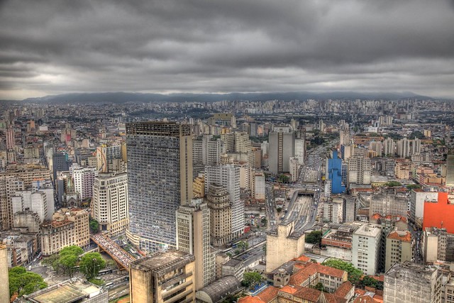São Paulo from Banestao (Edifício Altino Arantes), Brazil