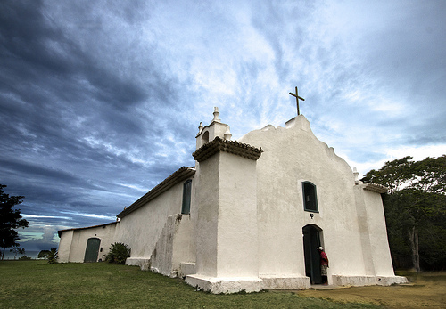 View of the Church, the Quadrado, Trancoso