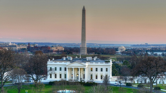 The White House and Washington Monument, Washington, D.C.