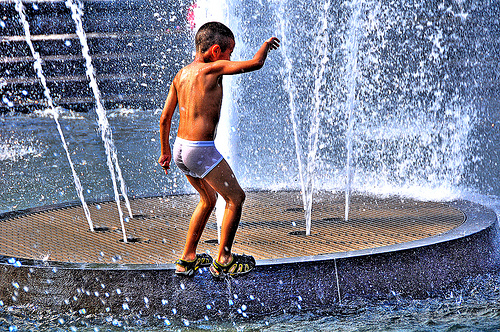 Child, Washington Square Park, New York by David Robert Bliwas