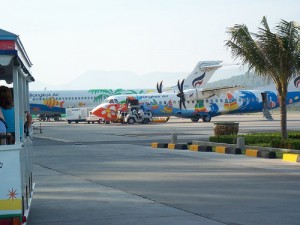 Bangkok Airways Planes at Samui Airport