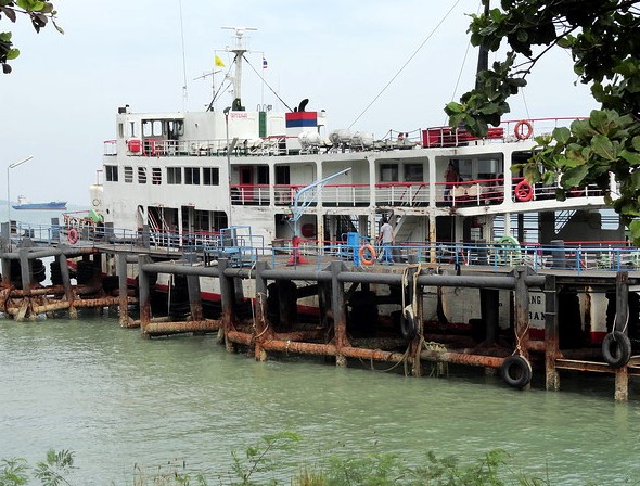 Raja Ferry at Donsak Pier, near Surat Thani, Thailand