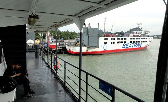 Seatran Ferry at Donsak Pier, near Surat Thani, Thailand