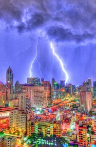 Lightning Bolts on Sukhumvit, Bangkok
