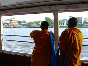 Space for Monks, Chao Phraya Express Boat, Bangkok
