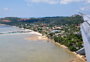 Approaching Koh Samui Airport