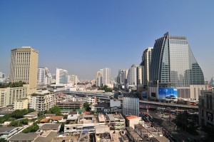 A View of Sukhumvit District in Bangkok