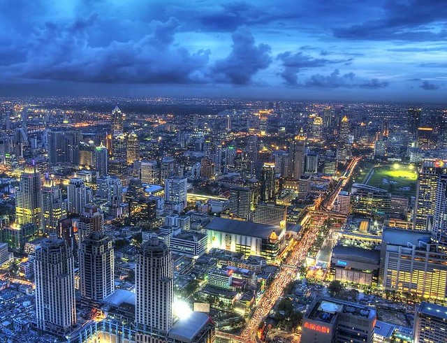 Panorama of Bangkok from Baiyoke Sky Hotel & Observatory, Bangkok, Thailand