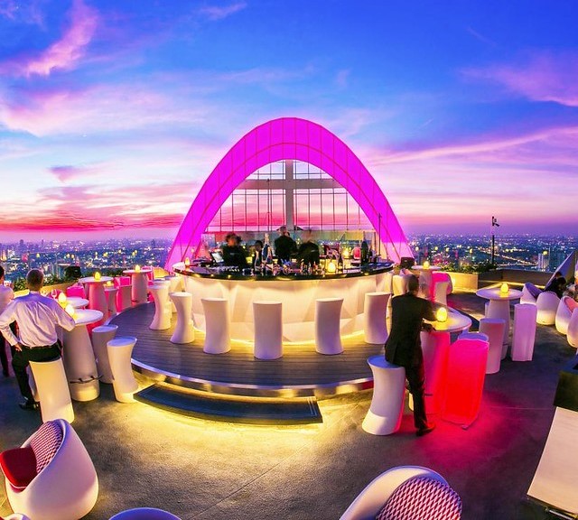 Cru Champagne Bar at Red Sky Bar, Centara Grand at Central World, Bangkok, Thailand