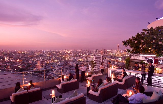Three Sixty Lounge, Millennium Hilton, Bangkok, Thailand