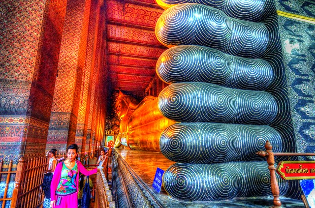 Visiting Wat Pho, Bangkok, Thailand