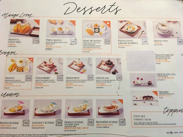 Desserts, Make Me Mango (Mango Café), Maha Rat Road, near Wat Po, between Tha Tien Pier and Rajinee Pier, Bangkok, Thailand