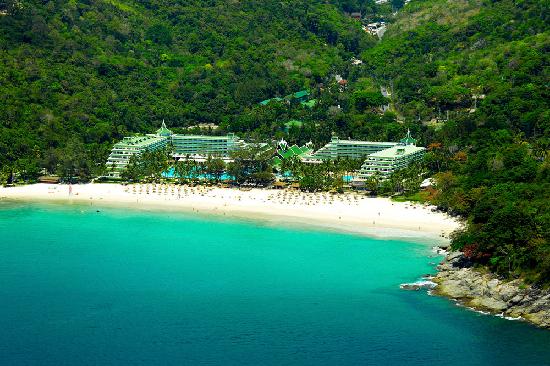 An Aerial Shot of Relax Bay with Le Méridien Phuket Hotel