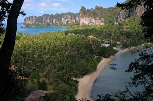 From the Viewpoint looking to Railay Beaches in Krabi