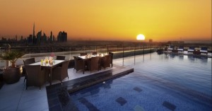 A Photo of the Rooftop Pool at the Park Regis Kris Kin Hotel, Dubai