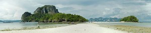 A Photo of Tub Island from Chicken Island near Krabi, Thailand