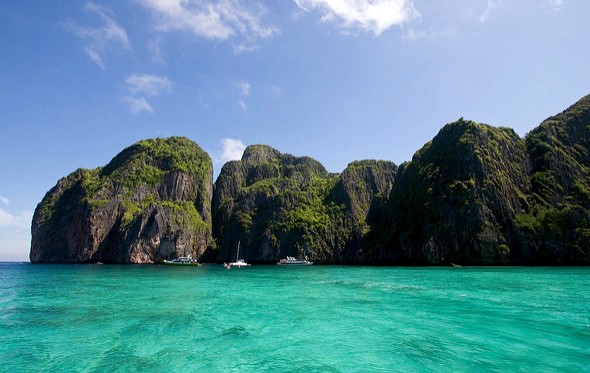 A Great Shot of Tonsai Bay's West Side, Phi Phi Island