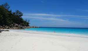 A Photo of the Beach at Anse Georgette, Praslin, Seychelles