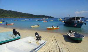Picture Of The Beach Near The Village, Perhentian Kecil