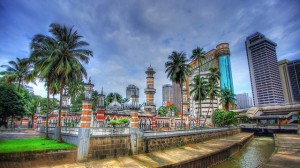 A Photo of Masjid Jamek, Kuala Lumpur