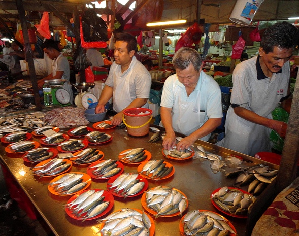 A Photo of Chow Kit Market in Kuala Lumpur, Malaysia