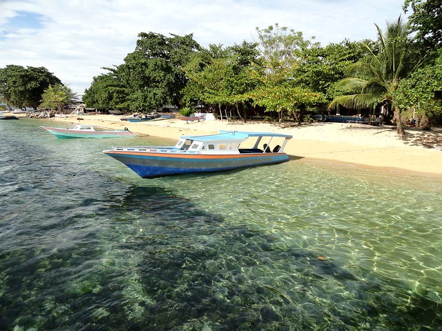 Pantai Pangalisang between MC Cottage and the pier, Pulau Bunaken, Sulawesi, Indonesia