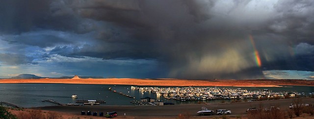 Lake Powell Storm from Lake Powell Resort and Marina, Arizona