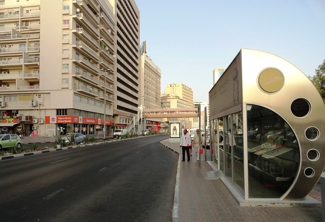 Bus Stop in Deira, Dubai, United Arab Emirates