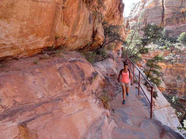 Walking Canyon Overlook Trail in Zion National Park, Utah