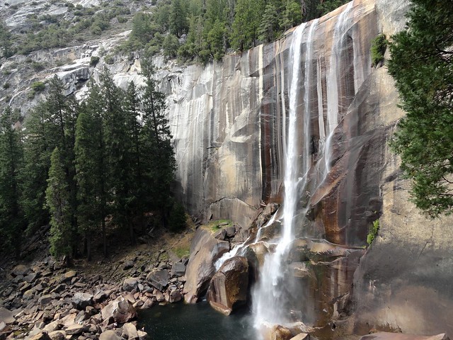 Vernal Fall from Mist Trail, Yosemite National Park, California