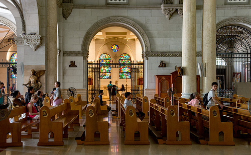 Interior, Manila Cathedral, Intramuros, Manila, Philippines