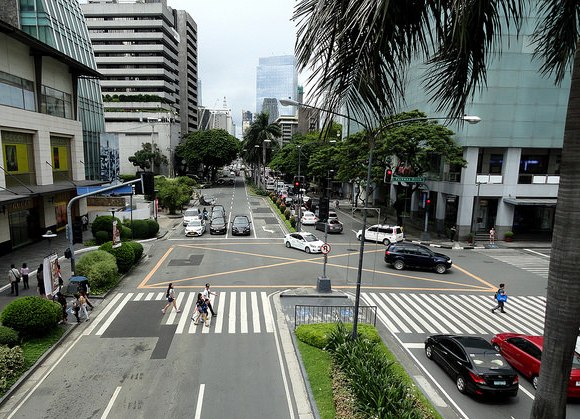 Makati Avenue in front of Greenbelt Mall, Makati, Manila