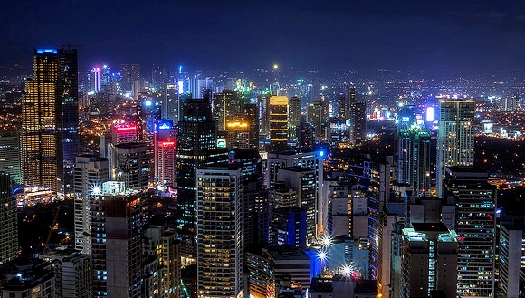 Makati by Night, Manila, Philippines
