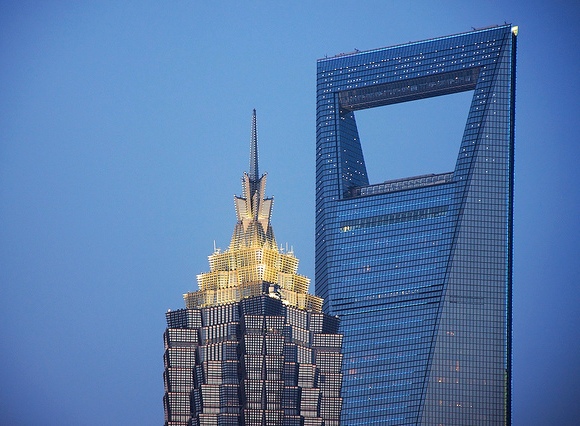 Shanghai World Financial Center and Jin Mao Tower, Pudong, Shanghai