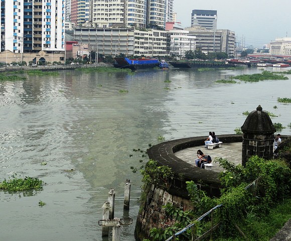 View of Binondo from Fort Santiago, Intramuros, Manila, Philippines