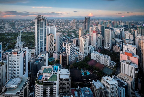View of Makati Skyline, Manila, Philippines