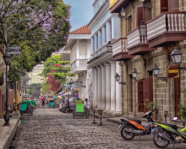 Street in Intramuros, Manila, Philippines