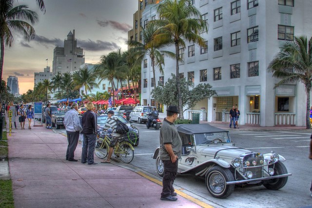 Ocean Drive, Art Deco District, South Beach, Miami Beach, Florida