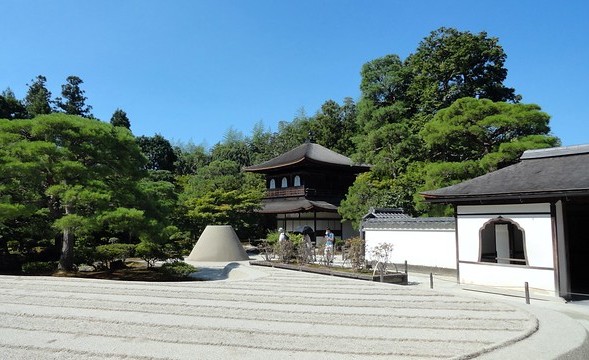 Dry Sand Garden at Ginkakuji Temple (Silver Pavilion), North-eastern Higashiyama, Kyoto, Japan