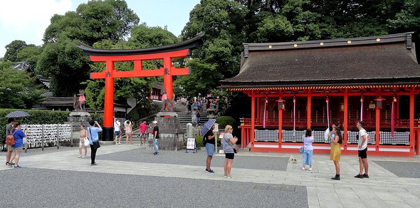 On the Way to the Torii, Fushimi Inari Shrine, Southern Kyoto, Japan