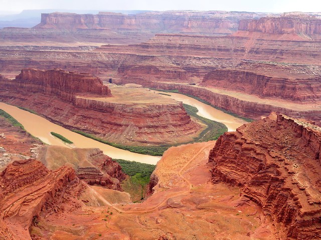 View of Colorado River from Dead Horse Point Overlook, Dead Horse Point State Park, near Moab, Utah