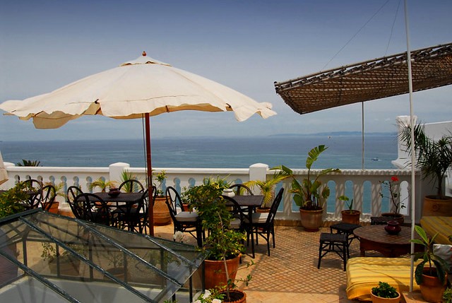 Seaview from the Terrace, La Tangerina, Tanger, Morocco