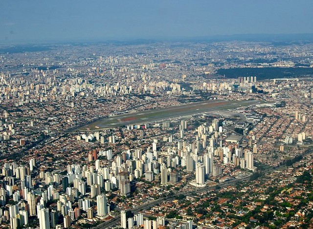 Congonhas Airport from the Air, São Paulo, Brazil
