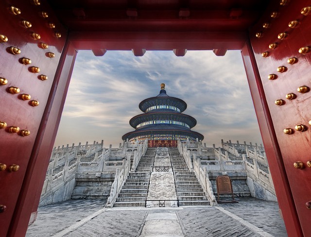 Great View of Temple of Heaven, Beijing, China