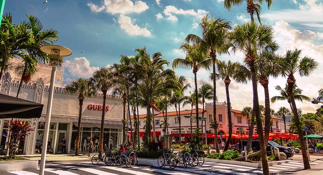 Palms on Lincoln Road, Art Deco District South Beach Miami Beach Florida United States