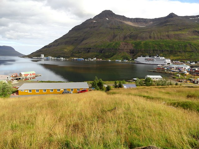 Seyðisfjörður in September from Hafaldan HI Hostel - Harbour Building, East Iceland