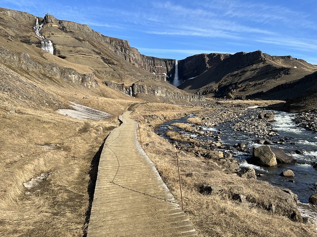 Hike to Hengifoss Waterfall in East Iceland