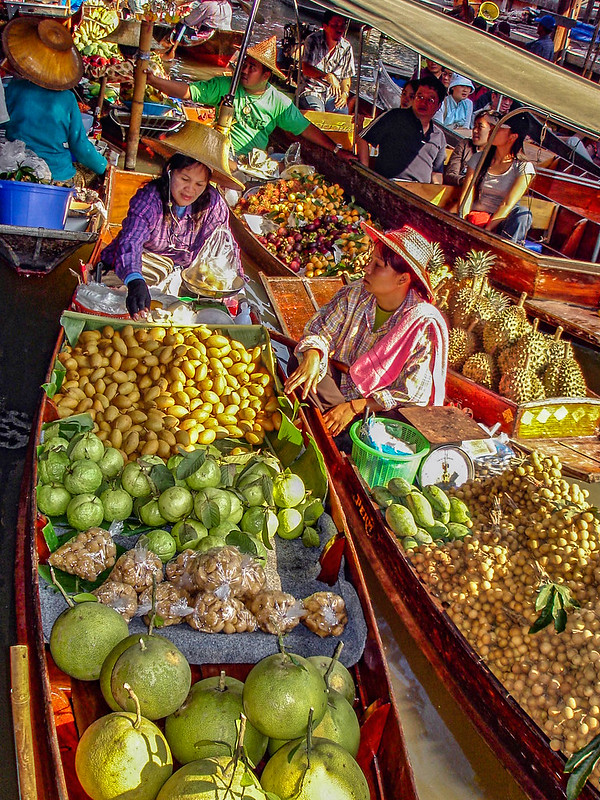 Tropical Fruit, Damnoen Saduak Floating Market, Thailand