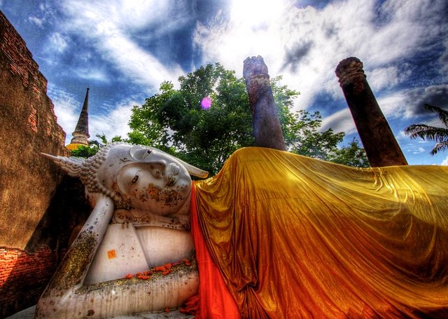 Reclining Buddha at Wat Yai, Ayutthaya, Thailand