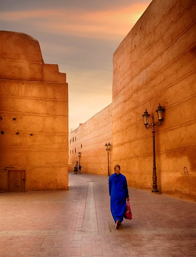 Girl in Blue, Marrakech, Morocco